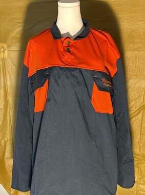Husqvarna Work Shirt XXL Orange Blue Soren Eriksson Logging